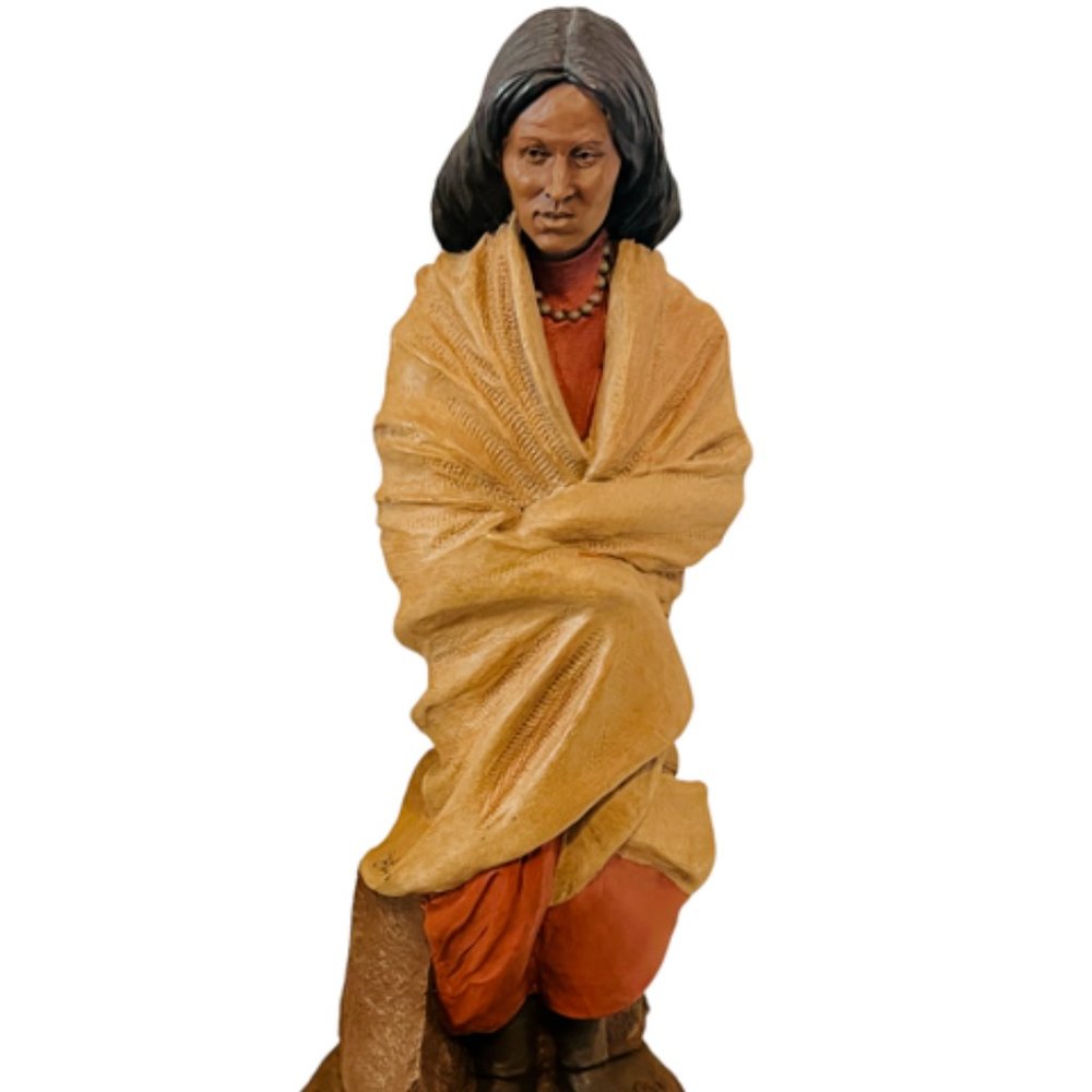 Tom Clark figurine gnome elf SIGNED sculpture Sacajawea statue western native US